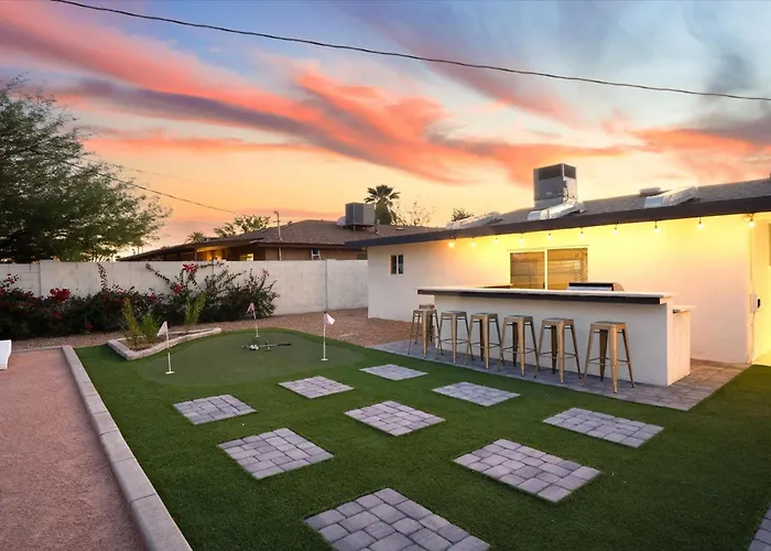 Good Vibes Pool Hot Tub Putt Putt Pool Table Scottsdale